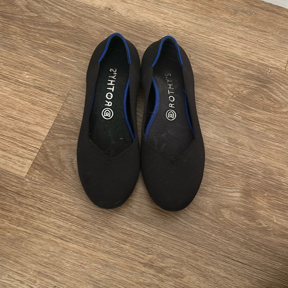 Rothy's The Flat Black Solid 9